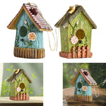 Maison à Oiseaux Suspendue en Résine – Cabane Rustique pour Jardin et Clôture - Vignette | Ma boutique