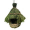 Casier À Oiseaux En Herbe Naturelle Tissé À La Main Avec Un Design Suspendu Résistant Aux Intempéries – Parfait Pour La Décoration Extérieure De Jardin Et L'Élevage D'Oiseaux