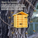 Colonne D'Abeille Murale Imprimée En 3D, Conception En Nid D'Abeille, Maison D'Abeille Suspendue Détachable, Installation Facile, Ruche D'Observation Pour Abeilles - Vignette | Ma boutique