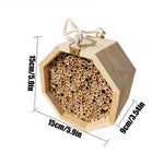 Hôtel à Abeilles en Bois – Refuge Naturel pour Abeilles, Papillons et Guêpes Solitaires - Vignette | Ma boutique