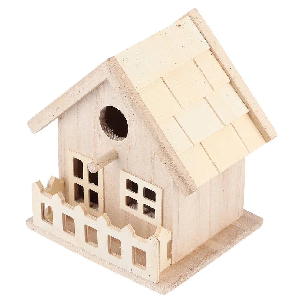 Nids De Maison D'Oiseaux En Bois D'Extérieur Suspendus Oiseaux Perroquets Repos Boîte D'Élevage Décoration Produits Pour Animaux De Compagnie Pour L'Élevage De Nids D'Oiseaux