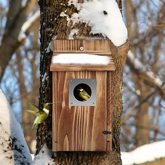 Maison À Oiseaux En Bois, Nid D'Oiseau Résistant Aux Intempéries, Boîte De Couchage D'Élevage, Maison À Oiseaux Suspendue, Fournitures Pour Animaux De Compagnie Pour Perroquets, Perruche