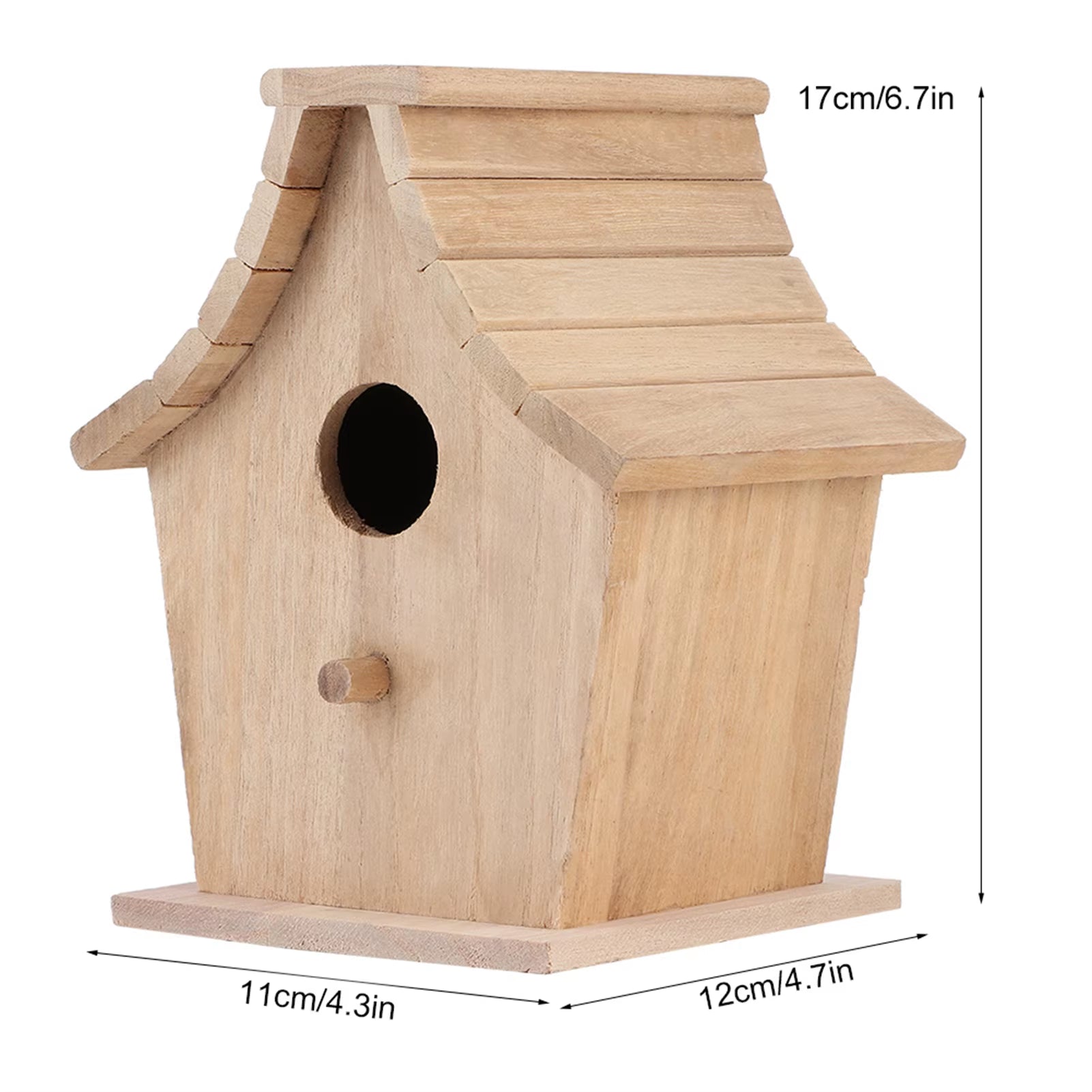 Maison D'Oiseau En Bois Pour Perroquets, Boîte D'Élevage, Maison D'Oiseau De Face Robuste, Fournitures Pour Animaux De Compagnie, Perruche, Petits Oiseaux