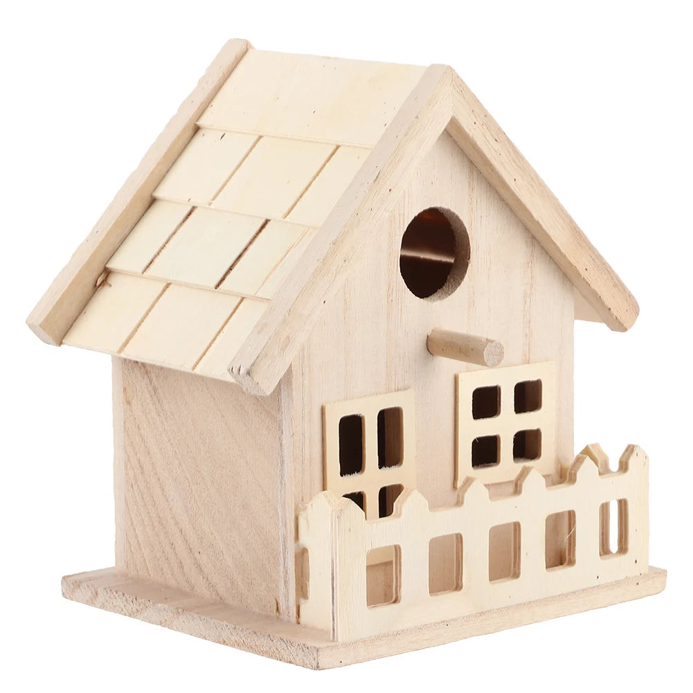 Nids De Maison D'Oiseaux En Bois D'Extérieur Suspendus Oiseaux Perroquets Repos Boîte D'Élevage Décoration Produits Pour Animaux De Compagnie Pour L'Élevage De Nids D'Oiseaux
