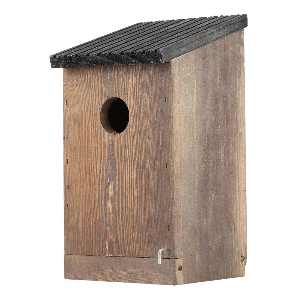 Confronwooden Bird House Nid D'Oiseau, Boîte De Nidification D'Oiseau, Perroquets Élevage, Décoration De Jardin Extérieure, Naturel