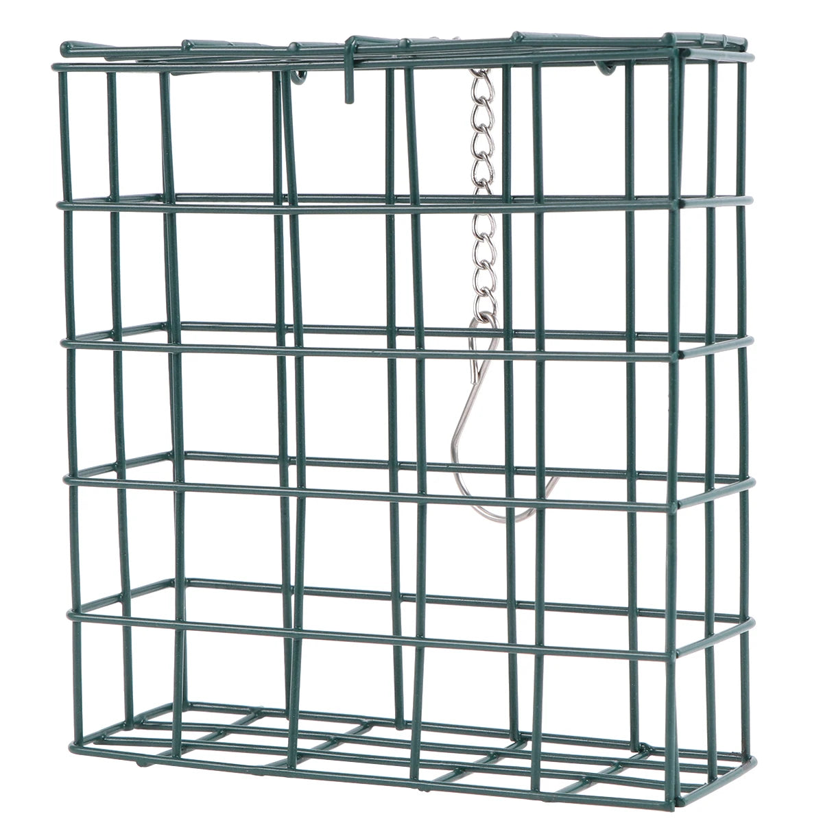 Bird Feeder Simple Square Durable Iron Craft Pigeon Holder Rack Small Bowl Feeding Tool Nature Style Pet Supplies