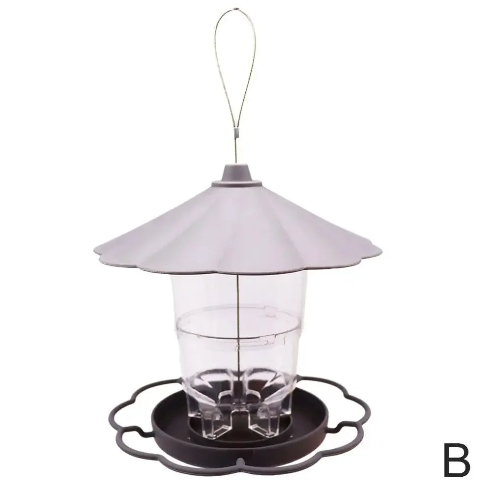 Mangeoire Pour Oiseaux Pour L'Extérieur, Outil D'Alimentation Automatique Suspendu, Mangeoire Pour Oiseaux, Support Distributeur À Trous Multiples, Contai Alimentaire H9P7