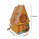 Nichoir décoratif suspendu en résine pour oiseaux – Abri extérieur pour jardin - Vignette | Le Refuge des oiseaux