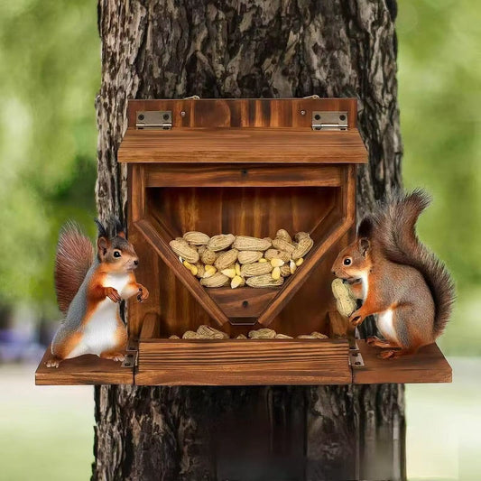 Squirrel Feeder Easy Installation for Corn Peanuts for Outdoor Picnic Yard
