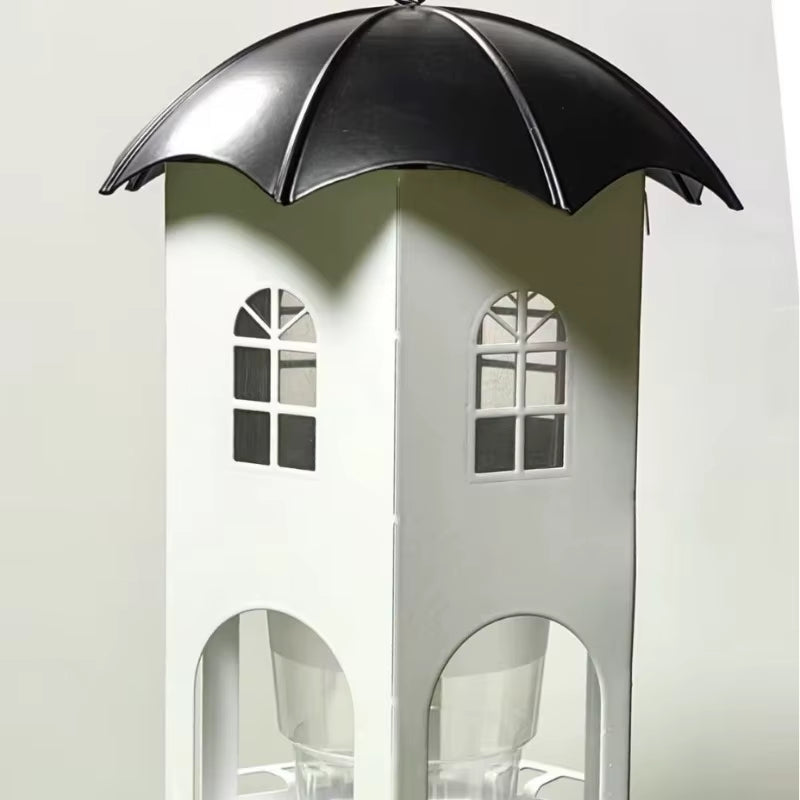 1Pcs Heavy-Duty Metal Suspended Bird Feeder Towers Suitable for Birds. Suitable for Garden, Backyard and Garden Decoration.