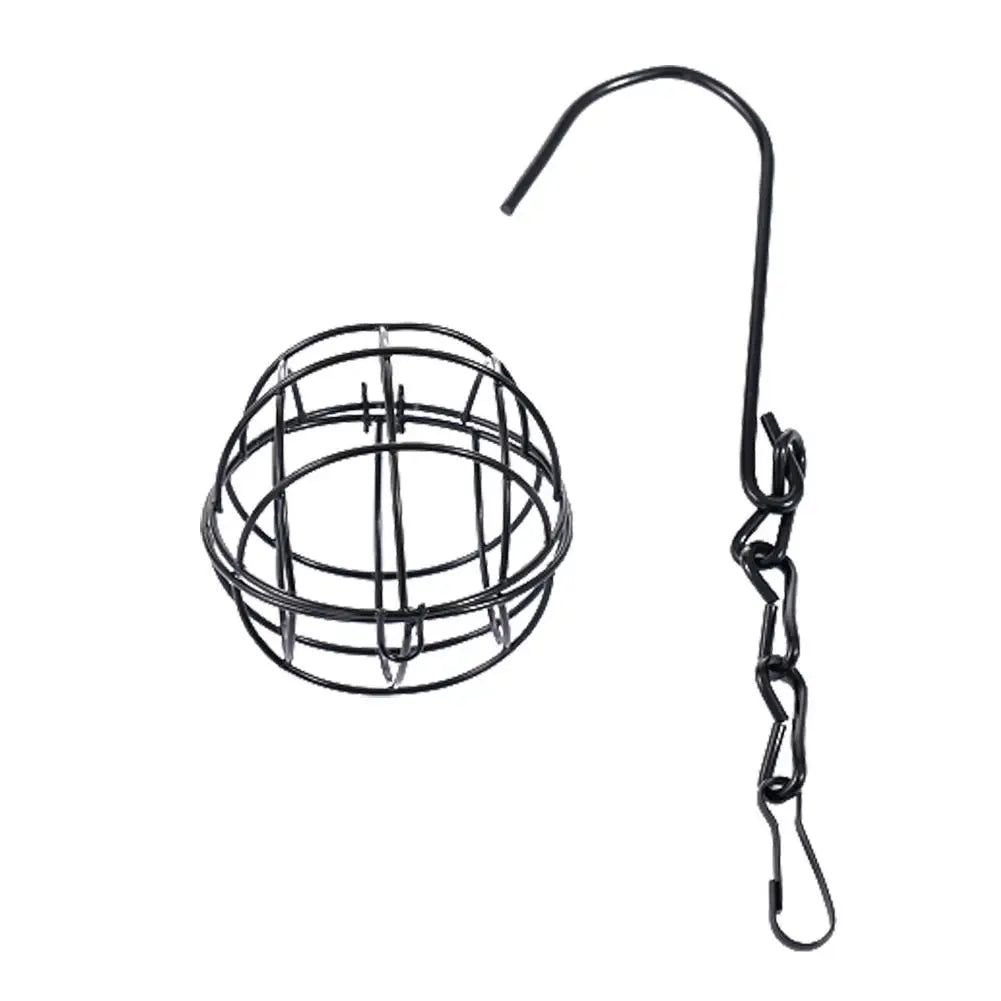 Mangeoire À Oiseaux Suspendue, Mangeoire À Boules De Suet, Support Pour L'Alimentation Des Oiseaux, Mangeoire À Oiseaux En Métal, Boule De Graisse, Mangeoires Énergétiques Pour Oiseaux