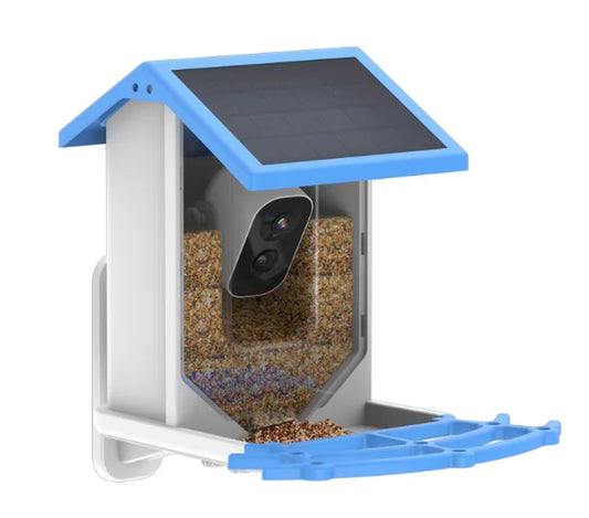 SMART BIRD FEEDER, Enregistrer Et Photographier Divers Oiseaux, Voir Des Enregistrements Vidéo Et Des Photos À Tout Moment, Partout, Charge Solaire
