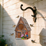 Nichoir décoratif suspendu en résine pour oiseaux – Abri extérieur pour jardin - Vignette | Le Refuge des oiseaux