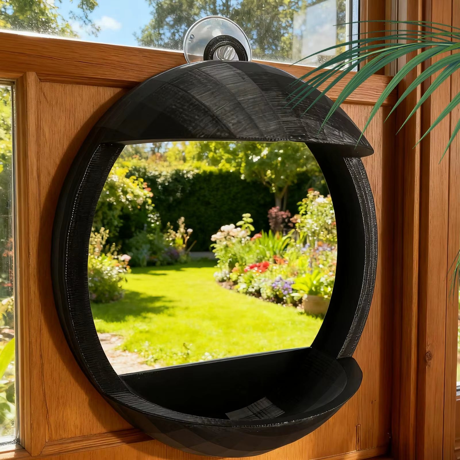 Bird Feeder Window outside Hanging Bird Feeder House with Suction Cup for Garden Outdoor Backyard Wildlife Birding