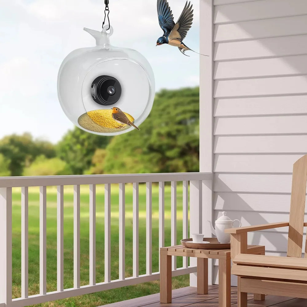 Mangeoire Pour Oiseaux Intelligente Avec Caméra, Microphone Intégré, Capture Automatique, Colibri Wifi
