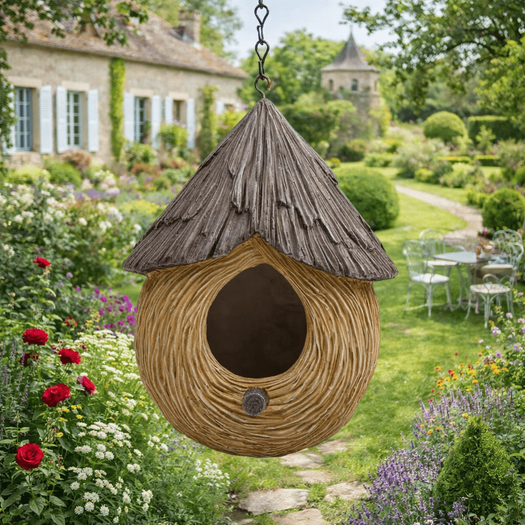 Nid d’Oiseaux Décoratif Suspendu – Abri Chaleureux pour Jardin