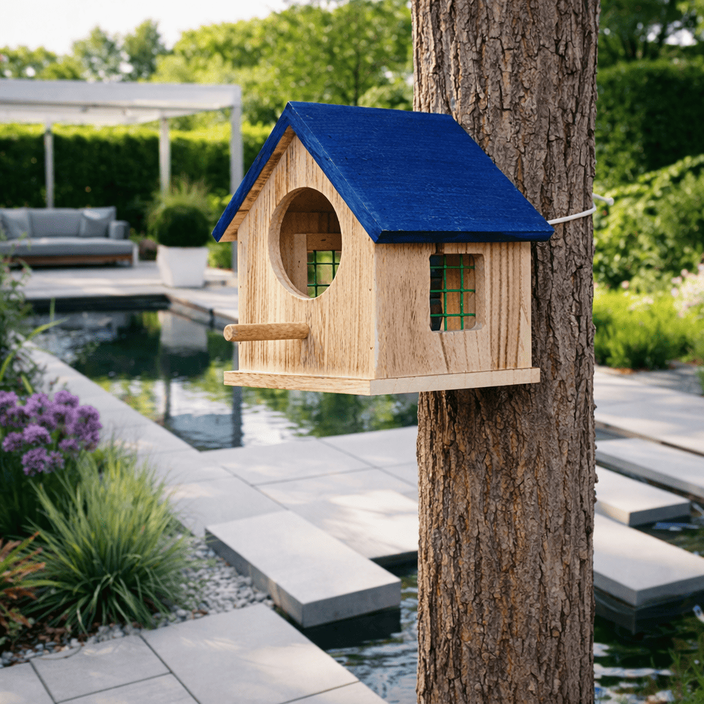 Cages À Oiseaux Imperméables Pour L'Extérieur, Maison Suspendue En Bois Faite À La Main, Boîte D'Élevage De Papillons, Nid Chaud À Couver, Accessoires Pour Oiseaux