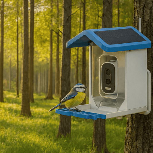 Mangeoire Intelligente 2.5K avec Caméra HD – Solaire, 4G/Wi-Fi, Vision Nocturne, IP66