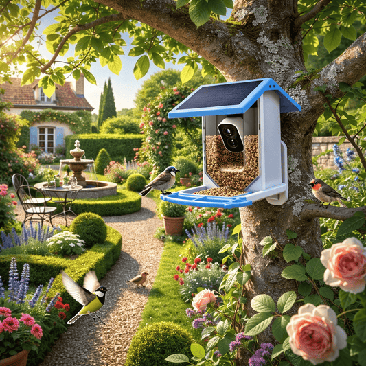 Mangeoire Connectée avec Caméra HD – Observation des Oiseaux sur Smartphone
