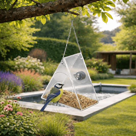 Mangeoire à oiseaux connectée avec caméra pour jardin