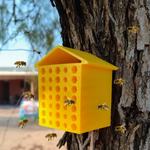 Colonne D'Abeille Murale Imprimée En 3D, Conception En Nid D'Abeille, Maison D'Abeille Suspendue Détachable, Installation Facile, Ruche D'Observation Pour Abeilles - Vignette | Ma boutique