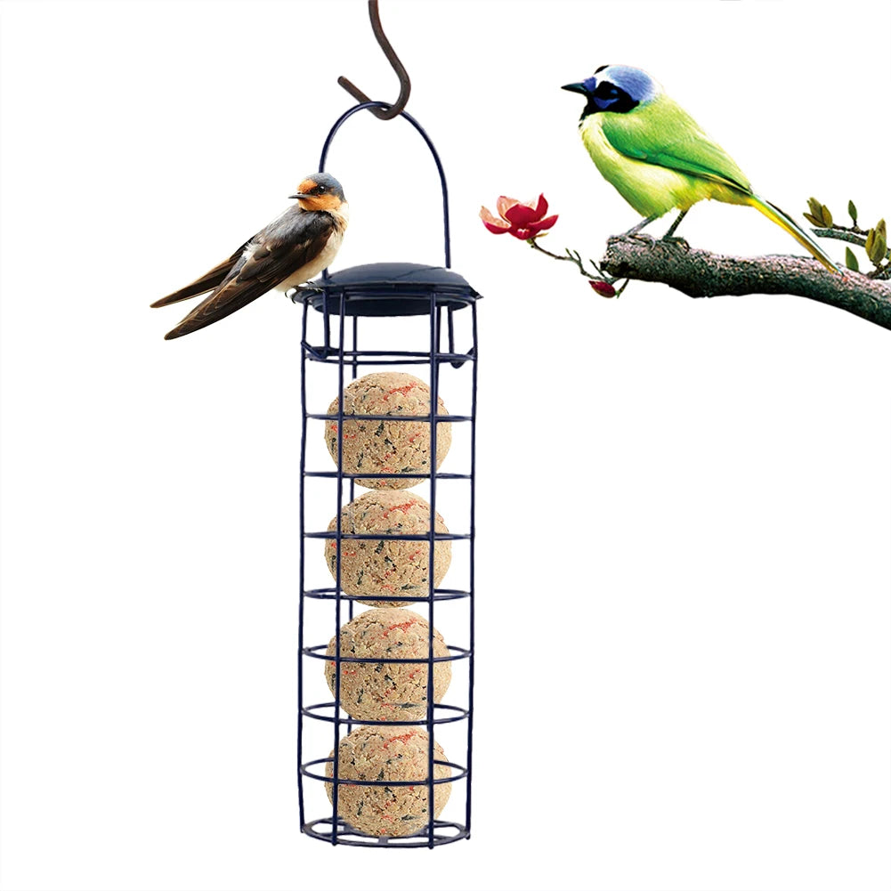 Mangeoire À Oiseaux En Plein Air, Boulette De Graisse, Arbre Suspendu, Distributeur De Nourriture Pour Nourrir Les Petits Oiseaux Sauvages Tout Au Long De L'Année