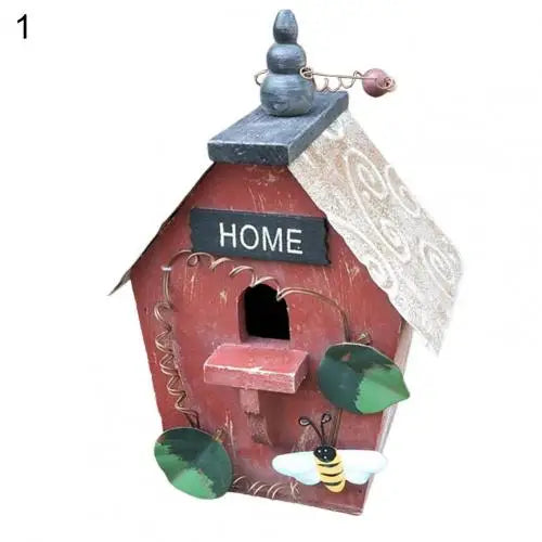Maison À Oiseaux, Nouveau Style, Peinture De Cage À Oiseaux, Jardin Extérieur Suspendu, Chalet, Nid D'Alimentation, Artisanat, Fournitures De Jardin, Produits, 2021