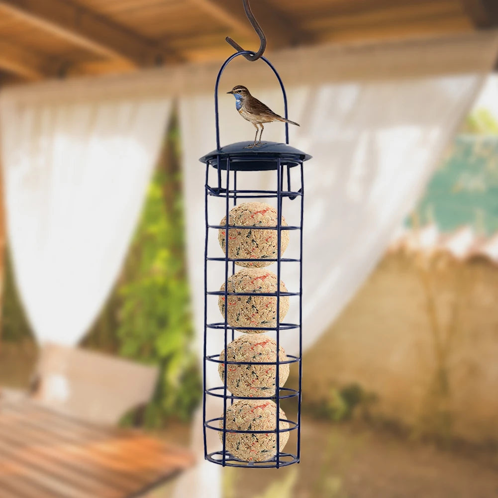 Mangeoire À Oiseaux En Plein Air, Boulette De Graisse, Arbre Suspendu, Distributeur De Nourriture Pour Nourrir Les Petits Oiseaux Sauvages Tout Au Long De L'Année
