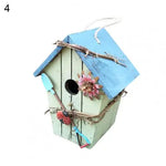 Nichoir Suspendu Écologique en Bois et Rotin – Maison Artisanale pour Oiseaux de Jardin - Vignette | Ma boutique