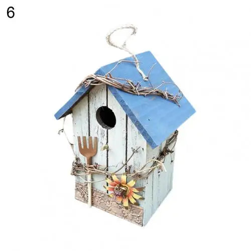Maison À Oiseaux, Nouveau Style, Peinture De Cage À Oiseaux, Jardin Extérieur Suspendu, Chalet, Nid D'Alimentation, Artisanat, Fournitures De Jardin, Produits, 2021