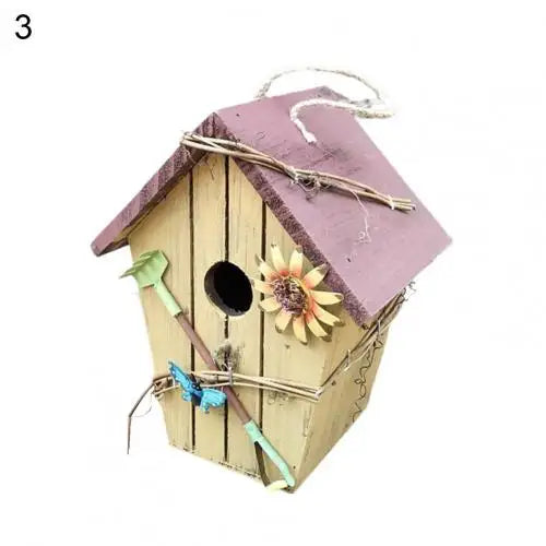 Maison À Oiseaux, Nouveau Style, Peinture De Cage À Oiseaux, Jardin Extérieur Suspendu, Chalet, Nid D'Alimentation, Artisanat, Fournitures De Jardin, Produits, 2021
