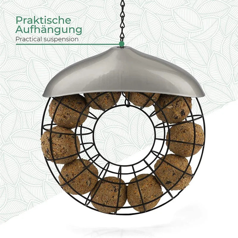 Distributeur De Nourriture En Plastique Pour Oiseaux, Station D'Alimentation Pour Jardin Suspendu, Décoration D'Arbre D'Extérieur