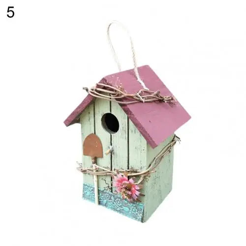 Maison À Oiseaux, Nouveau Style, Peinture De Cage À Oiseaux, Jardin Extérieur Suspendu, Chalet, Nid D'Alimentation, Artisanat, Fournitures De Jardin, Produits, 2021