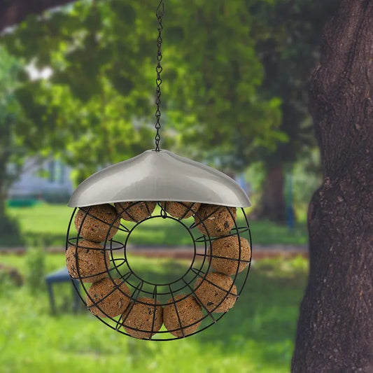 Distributeur De Nourriture En Plastique Pour Oiseaux, Station D'Alimentation Pour Jardin Suspendu, Décoration D'Arbre D'Extérieur