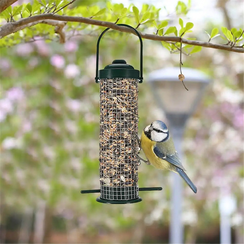 Mangeoire D'Extérieur Pour Oiseaux, Distributeur De Nourriture, Distributeur De Boules De Graisse, Porte-Boulettes, Porte-Chaussons