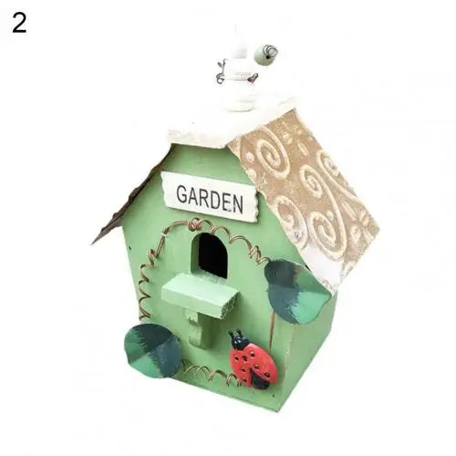 Maison À Oiseaux, Nouveau Style, Peinture De Cage À Oiseaux, Jardin Extérieur Suspendu, Chalet, Nid D'Alimentation, Artisanat, Fournitures De Jardin, Produits, 2021