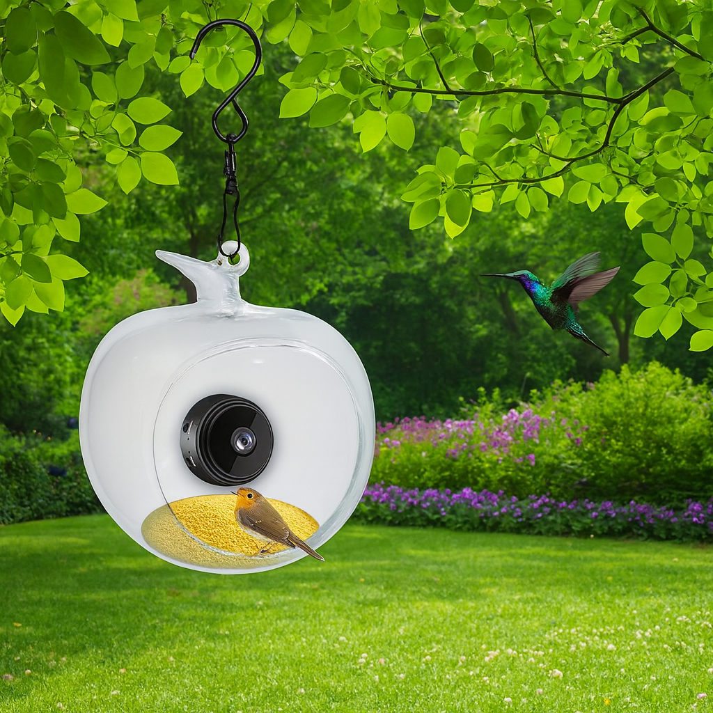 Mangeoire Pour Oiseaux Intelligente Avec Caméra, Microphone Intégré, Capture Automatique, Colibri Wifi