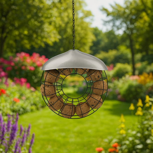 Distributeur De Nourriture En Plastique Pour Oiseaux, Station D'Alimentation Pour Jardin Suspendu, Décoration D'Arbre D'Extérieur
