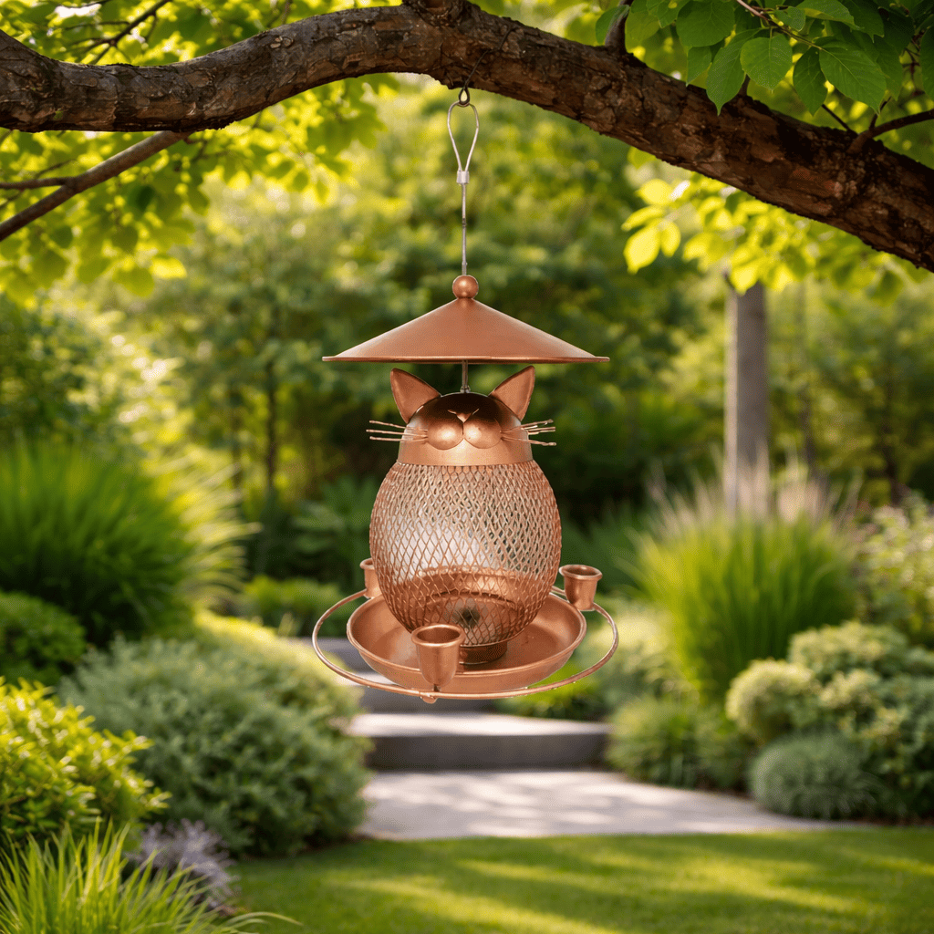 Pet Supplies Cute Bird Feeder Squirrel-Proof Hanging Parrot Feeding Station Durable Large Capacity Bird Water Bowl Hummingbirds