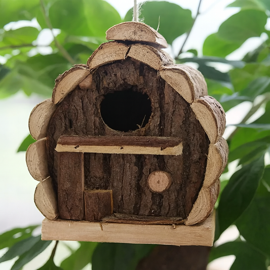 68UC Bird Birdhouse Pet Cottage Toy Crafts for Bird Parrot Parkets À L'Extérieur