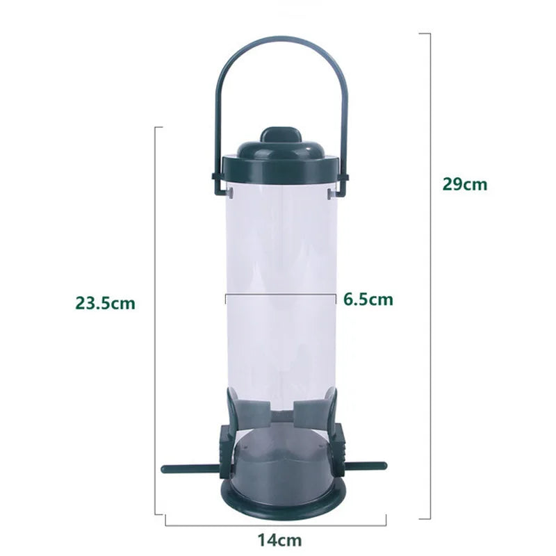 Mangeoire Pour Oiseaux Pour Animaux De Compagnie, Distributeur De Nourriture Suspendu En Plein Air, Plusieurs Trous, Mangeoire Pour Petits Oiseaux, Outil D'Alimentation Automatique Des Pieds, Fournitures Pour Oiseaux