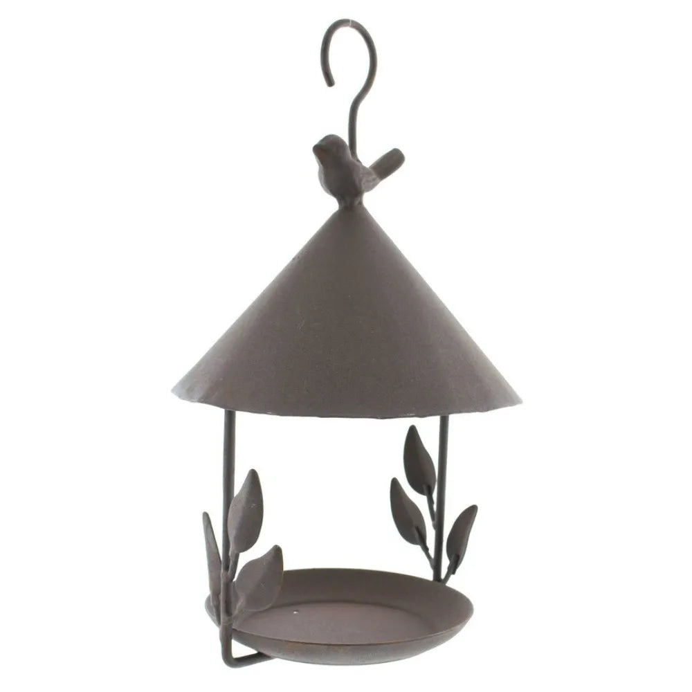 Iron Bird Feeder Rainproof Windproof Bird Food Dispenser Multi-Purpose Hanging Style Bird Water Bowl Hummingbird