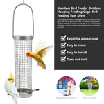 Mangeoire à Oiseaux en Acier Inoxydable – Compacte, Suspendue et Facile à Remplir - Vignette | Ma boutique