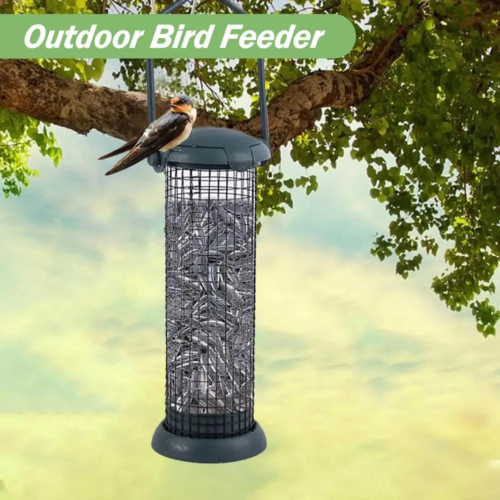 Mangeoire Pour Oiseaux, Boulettes, Support De Boules De Graisse, Distributeur De Nourriture D'Extérieur Pour Petits Oiseaux Sauvages, Station D'Alimentation Suspendue Pour Oiseaux