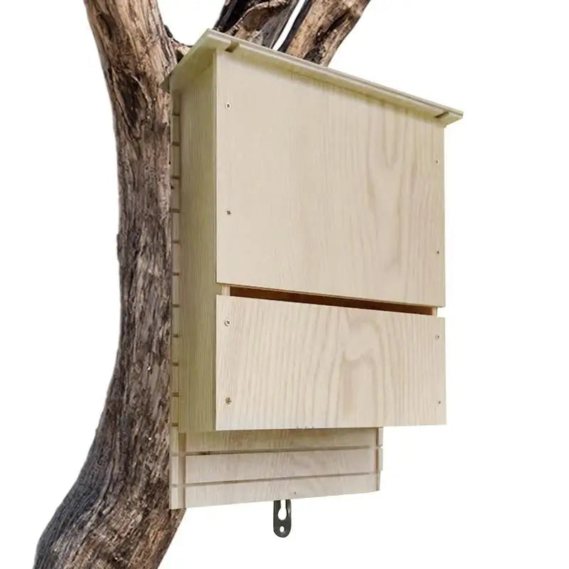 Maison D'Habitat De Chauve-Souris Extérieure, Abri De Chauve-Souris En Bois, Nid De Chauve-Souris En Bois Réutilisable Pour Hibernation, Boîte De Chauve-Souris, Décor En Bois Pour Jardin