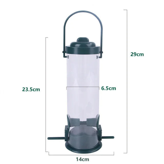 Mangeoire Pour Oiseaux Pour Animaux De Compagnie, Distributeur De Nourriture Suspendu En Plein Air, Plusieurs Trous, Mangeoire Pour Petits Oiseaux, Outil D'Alimentation Automatique Des Pieds, Fournitures Pour Oiseaux
