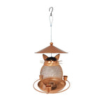 Mangeoire à oiseaux suspendue design chat en métal – Grande capacité, anti-écureuil, jardin extérieur - Vignette | Ma boutique
