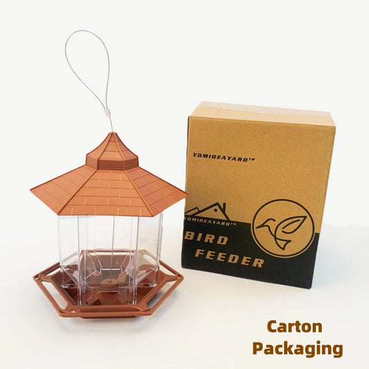 Mangeoire Automatique Pour Oiseaux Avec Plusieurs Trous, Belvédère Extérieur, Maison D'Alimentation Pour Noix, Conteneur De Nourriture Pour Oiseaux, Outil D'Alimentation