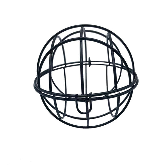 4 Supports De Boules De Graisse, Mangeoires Pour Oiseaux Suspendues, Mangeoires Pour Oiseaux En Métal Avec Crochets En Forme De S, Distributeur D'Alimentation Pour Oiseaux Sauvages De 7 Cm De Diamètre