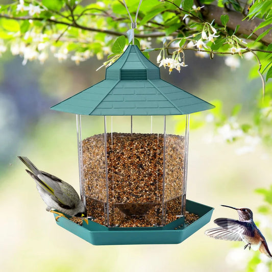 Mangeoire Suspendue Pour Oiseaux Sauvages, Gazébo Étanche, Conteneur Extérieur Avec Corde Suspendue, Mangeoire Pour Oiseaux, Décoration De Jardin, Fournitures Pour Animaux De Compagnie